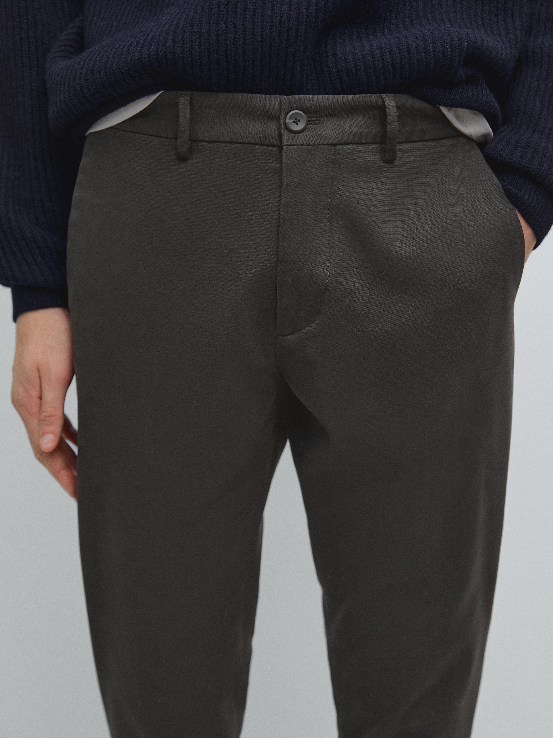 Pantalon slim en serge